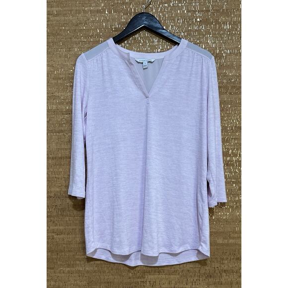 41 Hawthorn Top Women's Pink V-Neck Size Medium - Picture 1 of 6